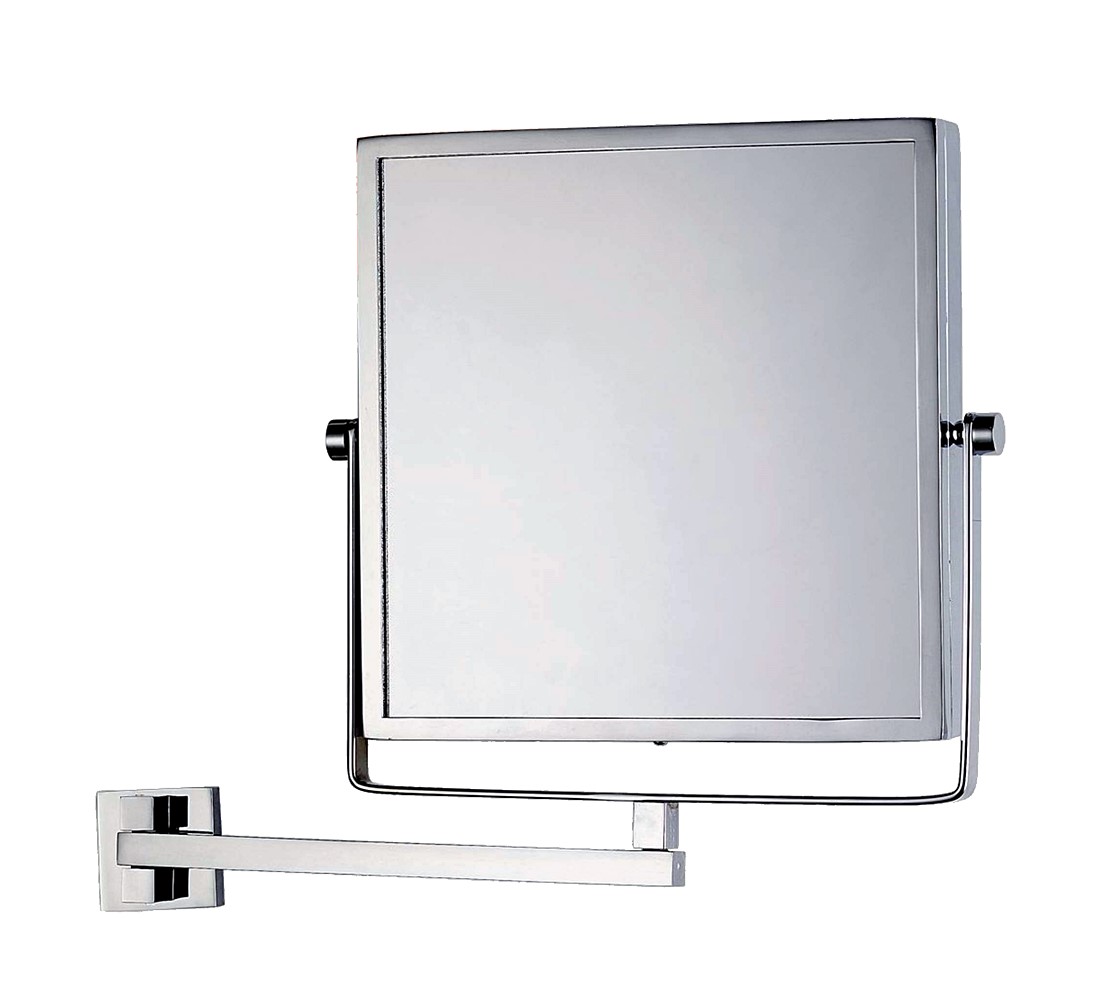 Miroir grossissant x3 chrome 20x20cm